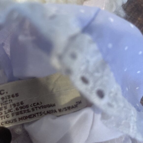 Vintage 1986 Applause Friendship Line Precious Moments Cloth Doll Purple Pink - Picture 6 of 7